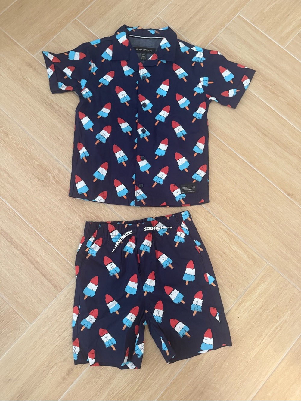 Boys patriotic ice pops set - Short Sleeve Shirt & Shorts
